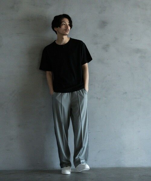 MEN'S BIGI / メンズビギ Tシャツ | ランダムテレコ ヘンリーネックTシャツ | 詳細6