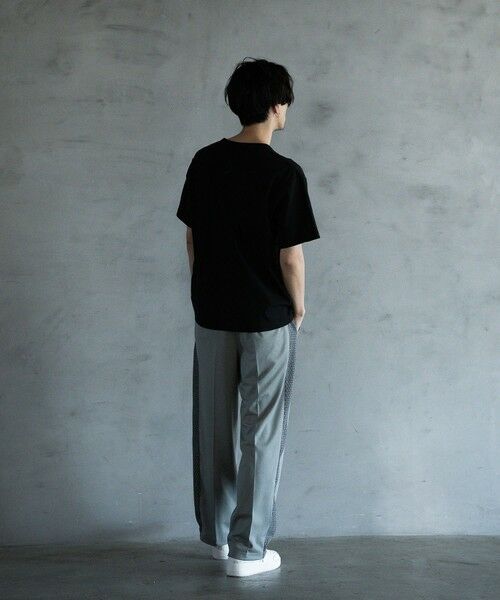 MEN'S BIGI / メンズビギ Tシャツ | ランダムテレコ ヘンリーネックTシャツ | 詳細8