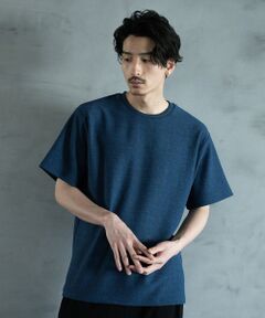 MEN'S BIGI / メンズビギ Tシャツ | ランダムメッシュ ジャガード Tシャツ