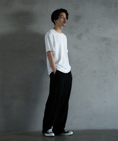 MEN'S BIGI / メンズビギ Tシャツ | ランダムメッシュ ジャガード Tシャツ | 詳細2