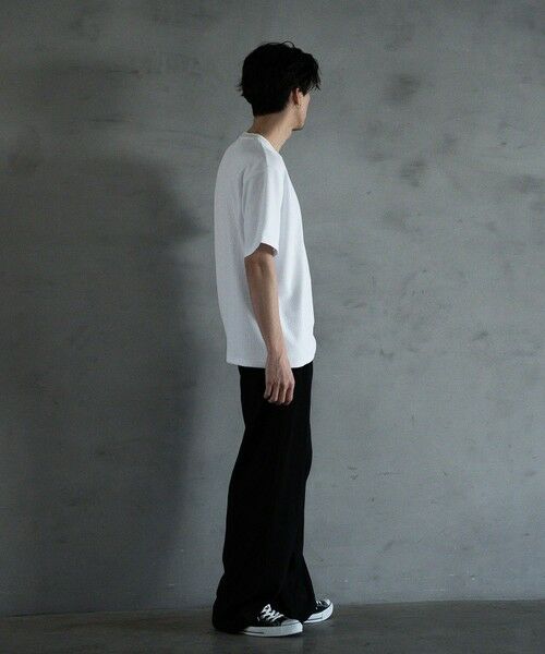 MEN'S BIGI / メンズビギ Tシャツ | ランダムメッシュ ジャガード Tシャツ | 詳細3