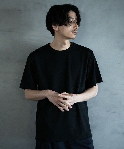 MEN'S BIGI / メンズビギ Tシャツ | ランダムメッシュ ジャガード Tシャツ | 詳細6