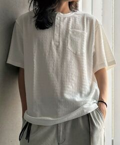 MEN'S BIGI / メンズビギ Tシャツ | スラブヘンリーネックｔシャツ