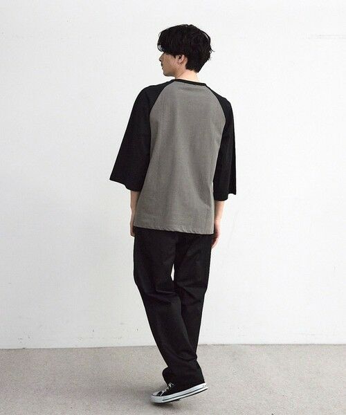 MEN'S BIGI / メンズビギ Tシャツ | 古着風ウォッシュ加工ラグランTシャツ | 詳細11