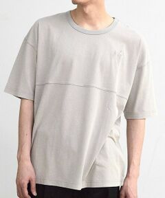 MEN'S BIGI / メンズビギ Tシャツ | 古着風ピグメント切替Tシャツ