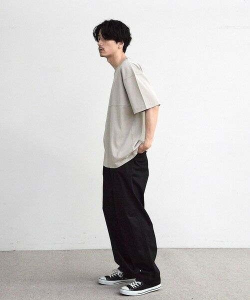 MEN'S BIGI / メンズビギ Tシャツ | 古着風ピグメント切替Tシャツ | 詳細2