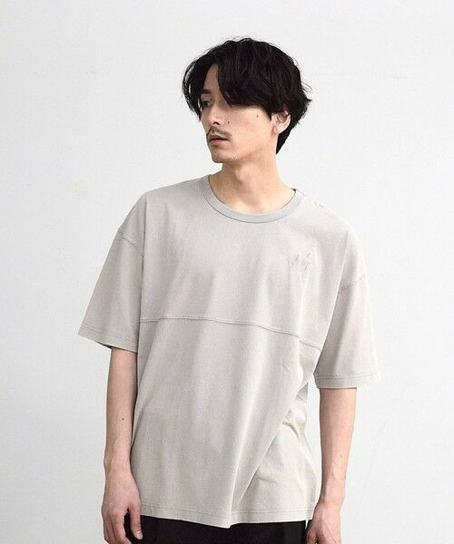 MEN'S BIGI / メンズビギ Tシャツ | 古着風ピグメント切替Tシャツ | 詳細4