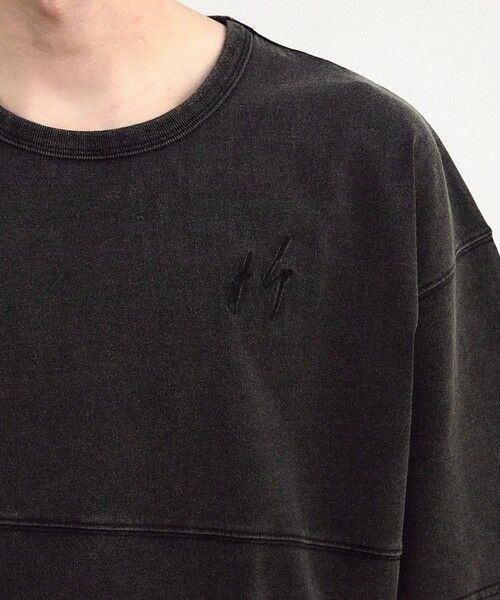 MEN'S BIGI / メンズビギ Tシャツ | 古着風ピグメント切替Tシャツ | 詳細12