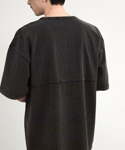 MEN'S BIGI / メンズビギ Tシャツ | 古着風ピグメント切替Tシャツ | 詳細13