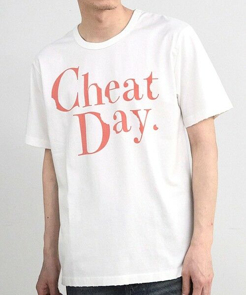 MEN'S BIGI / メンズビギ Tシャツ | アメリカンコットンロゴプリントTシャツ（ホワイト）