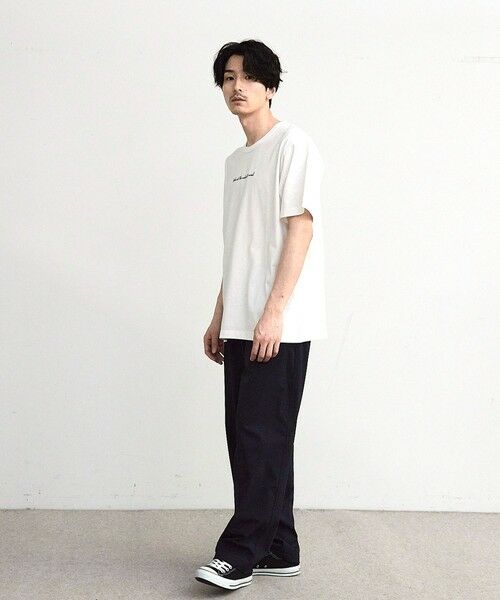 MEN'S BIGI / メンズビギ Tシャツ | アメリカンコットンロゴ刺?プリントT | 詳細1