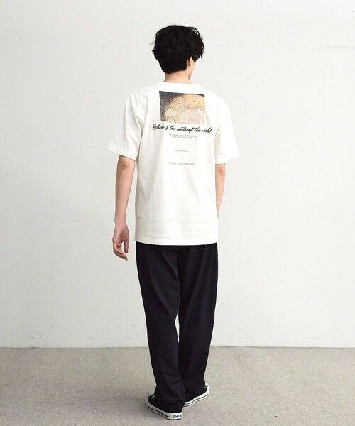 MEN'S BIGI / メンズビギ Tシャツ | アメリカンコットンロゴ刺?プリントT | 詳細2