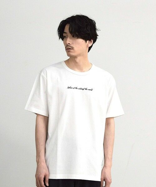 MEN'S BIGI / メンズビギ Tシャツ | アメリカンコットンロゴ刺?プリントT | 詳細3