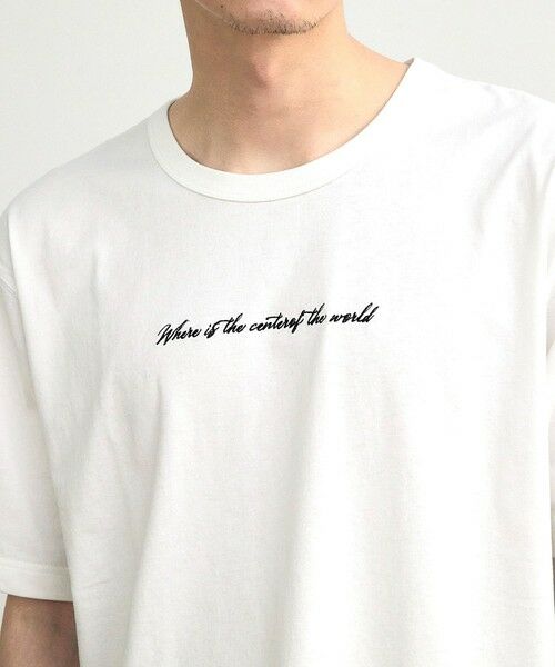 MEN'S BIGI / メンズビギ Tシャツ | アメリカンコットンロゴ刺?プリントT | 詳細4