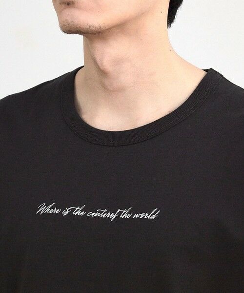 MEN'S BIGI / メンズビギ Tシャツ | アメリカンコットンロゴ刺?プリントT | 詳細9