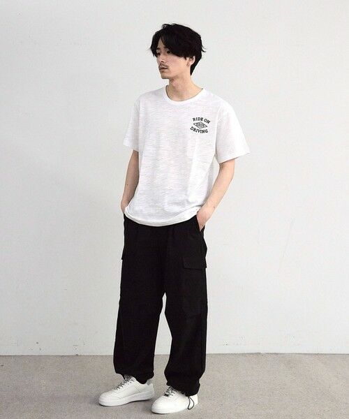 MEN'S BIGI / メンズビギ Tシャツ | スラブフロッキーロゴプリントＴシャツ | 詳細2