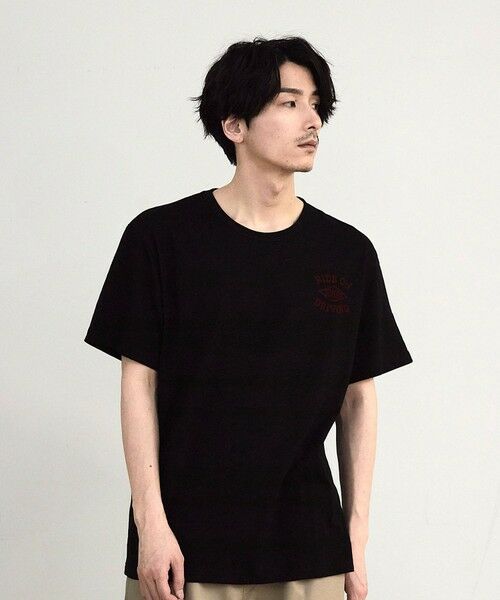 MEN'S BIGI / メンズビギ Tシャツ | スラブフロッキーロゴプリントＴシャツ | 詳細12