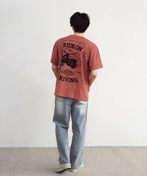 MEN'S BIGI / メンズビギ Tシャツ | スラブフロッキーロゴプリントＴシャツ | 詳細19