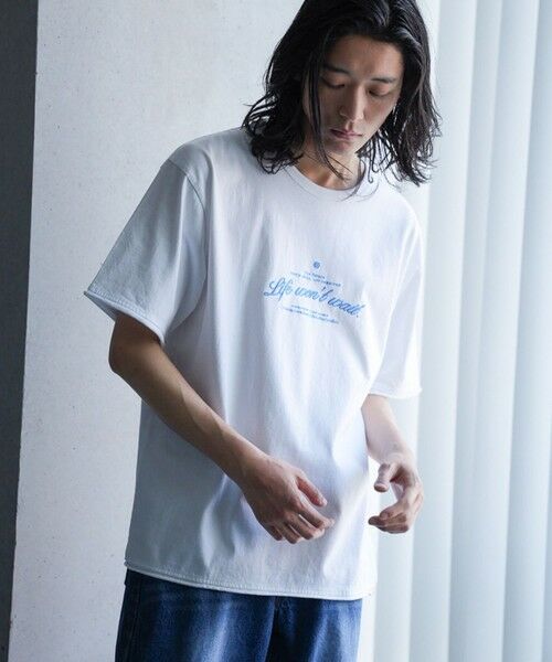 MEN'S BIGI / メンズビギ Tシャツ | カットオフロゴプリント刺?Ｔシャツ | 詳細2