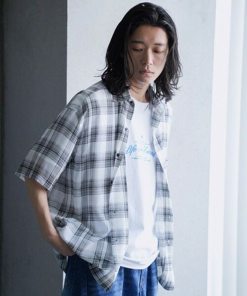 MEN'S BIGI / メンズビギ Tシャツ | カットオフロゴプリント刺?Ｔシャツ | 詳細4