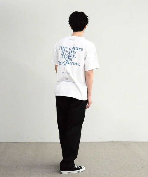 MEN'S BIGI / メンズビギ Tシャツ | カットオフロゴプリント刺?Ｔシャツ | 詳細5