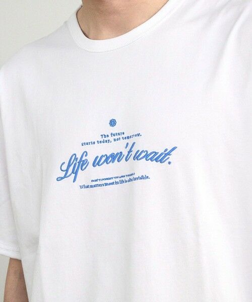 MEN'S BIGI / メンズビギ Tシャツ | カットオフロゴプリント刺?Ｔシャツ | 詳細7