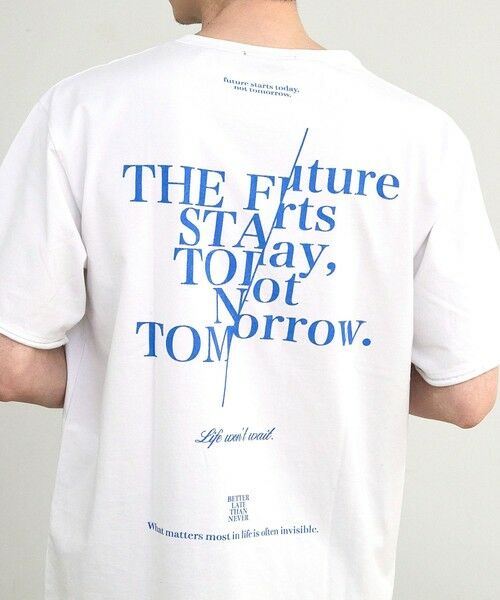 MEN'S BIGI / メンズビギ Tシャツ | カットオフロゴプリント刺?Ｔシャツ | 詳細8