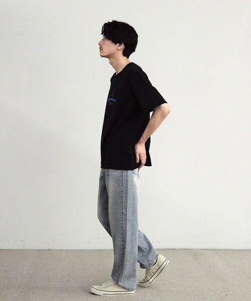 MEN'S BIGI / メンズビギ Tシャツ | カットオフロゴプリント刺?Ｔシャツ | 詳細10