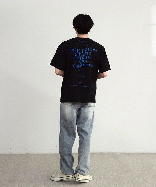 MEN'S BIGI / メンズビギ Tシャツ | カットオフロゴプリント刺?Ｔシャツ | 詳細11