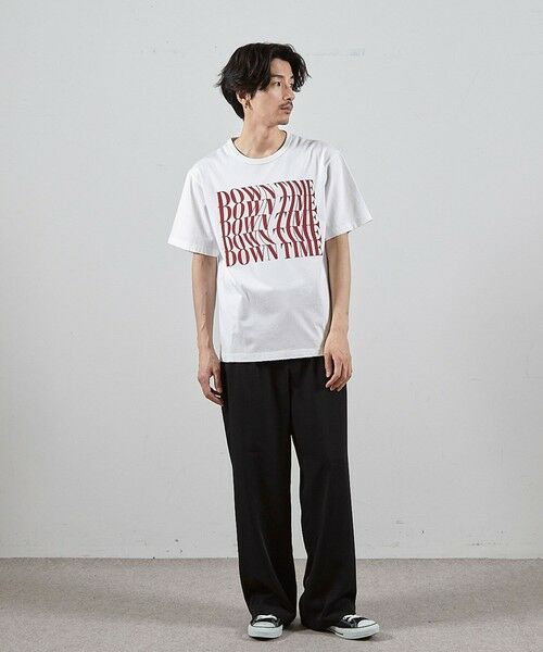 MEN'S BIGI / メンズビギ Tシャツ | ダメージ加工ロゴプリントTシャツ | 詳細2