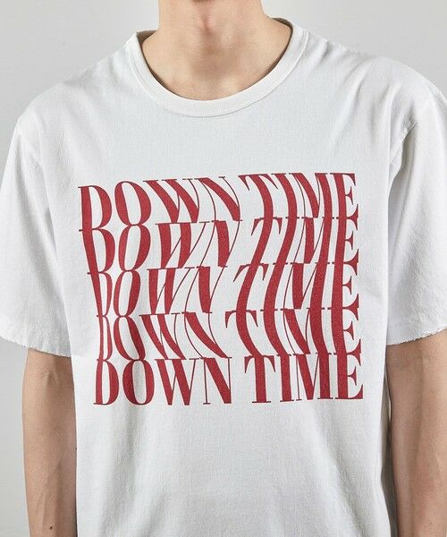 MEN'S BIGI / メンズビギ Tシャツ | ダメージ加工ロゴプリントTシャツ | 詳細6