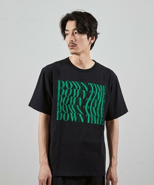 MEN'S BIGI / メンズビギ Tシャツ | ダメージ加工ロゴプリントTシャツ | 詳細12