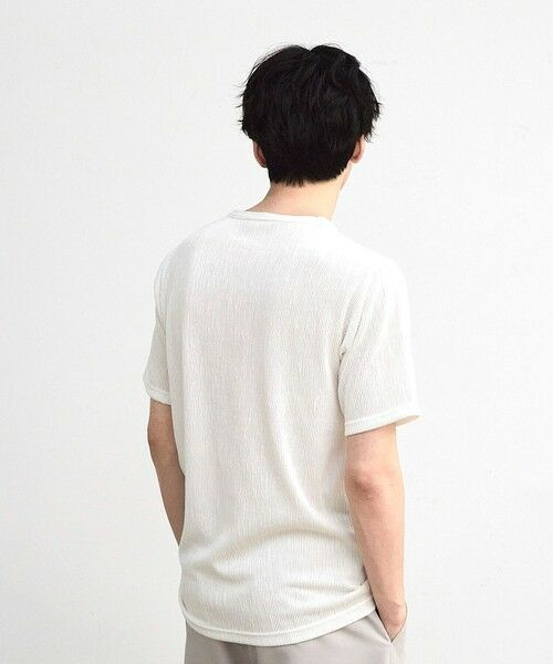 MEN'S BIGI / メンズビギ Tシャツ | ストライプジャガード杢Tシャツ | 詳細3