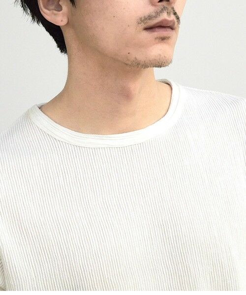 MEN'S BIGI / メンズビギ Tシャツ | ストライプジャガード杢Tシャツ | 詳細4