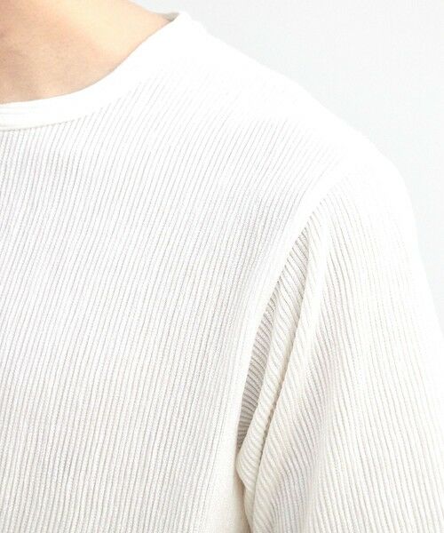 MEN'S BIGI / メンズビギ Tシャツ | ストライプジャガード杢Tシャツ | 詳細5