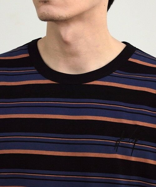 MEN'S BIGI / メンズビギ Tシャツ | ダメージ加工ボーダーTシャツ | 詳細12