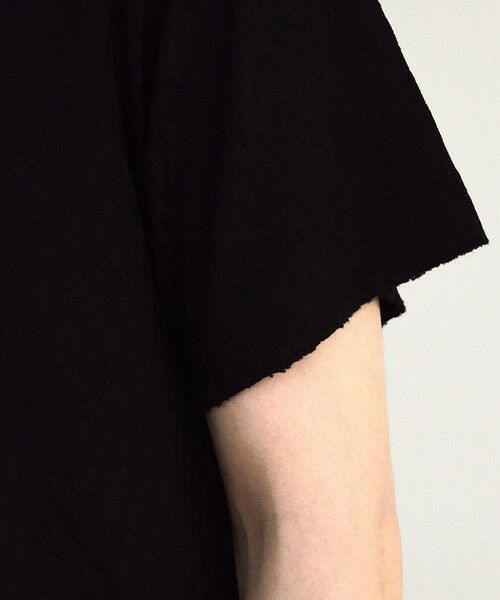 MEN'S BIGI / メンズビギ Tシャツ | ヘリンボーンジャガードヘンリーネックTシャツ | 詳細13