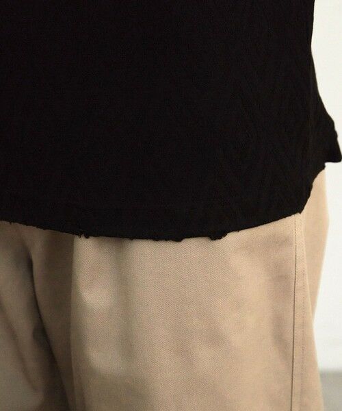 MEN'S BIGI / メンズビギ Tシャツ | ヘリンボーンジャガードヘンリーネックTシャツ | 詳細14