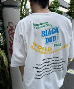 MEN'S BIGI / メンズビギ Tシャツ | 古着風ピグメントロゴプリントTシャツ