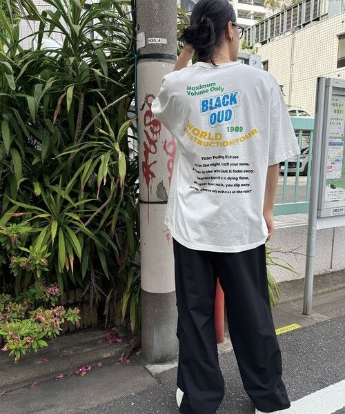 MEN'S BIGI / メンズビギ Tシャツ | 古着風ピグメントロゴプリントTシャツ | 詳細3