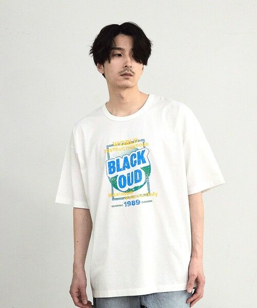 MEN'S BIGI / メンズビギ Tシャツ | 古着風ピグメントロゴプリントTシャツ | 詳細4