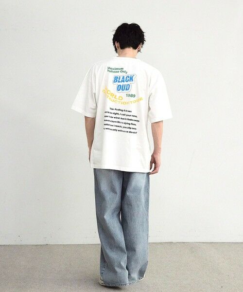 MEN'S BIGI / メンズビギ Tシャツ | 古着風ピグメントロゴプリントTシャツ | 詳細7