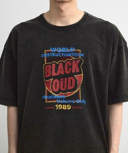 MEN'S BIGI / メンズビギ Tシャツ | 古着風ピグメントロゴプリントTシャツ | 詳細25