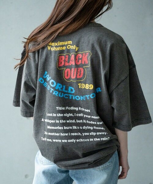 MEN'S BIGI / メンズビギ Tシャツ | 古着風ピグメントロゴプリントTシャツ | 詳細15