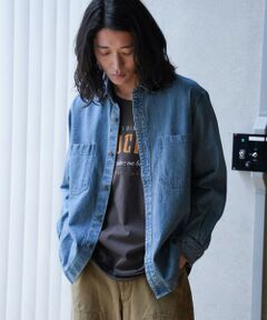 MEN'S BIGI / メンズビギ シャツ・ブラウス | 9ozスラブデニムワークシャツ
