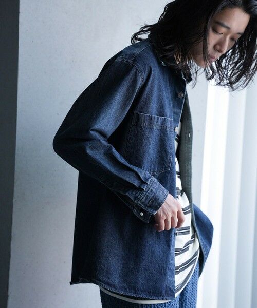 MEN'S BIGI / メンズビギ シャツ・ブラウス | 9ozスラブデニムワークシャツ | 詳細6