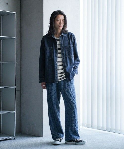 MEN'S BIGI / メンズビギ シャツ・ブラウス | 9ozスラブデニムワークシャツ | 詳細1