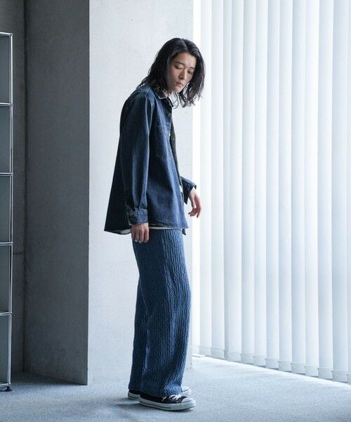 MEN'S BIGI / メンズビギ シャツ・ブラウス | 9ozスラブデニムワークシャツ | 詳細4