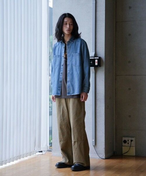 MEN'S BIGI / メンズビギ シャツ・ブラウス | 9ozスラブデニムワークシャツ | 詳細7