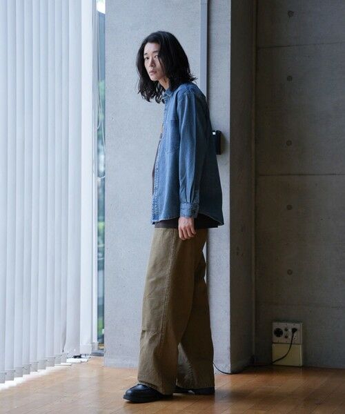 MEN'S BIGI / メンズビギ シャツ・ブラウス | 9ozスラブデニムワークシャツ | 詳細8